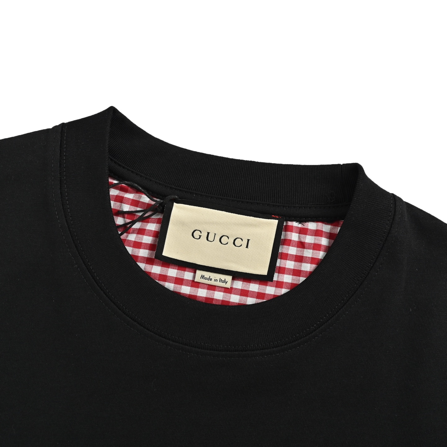 Gucci 25ss embroidered double G check short sleeve