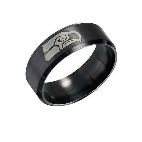 LIMITED EDITION SEATTLE SEAHAWKS TITANIUM STEEL RING
