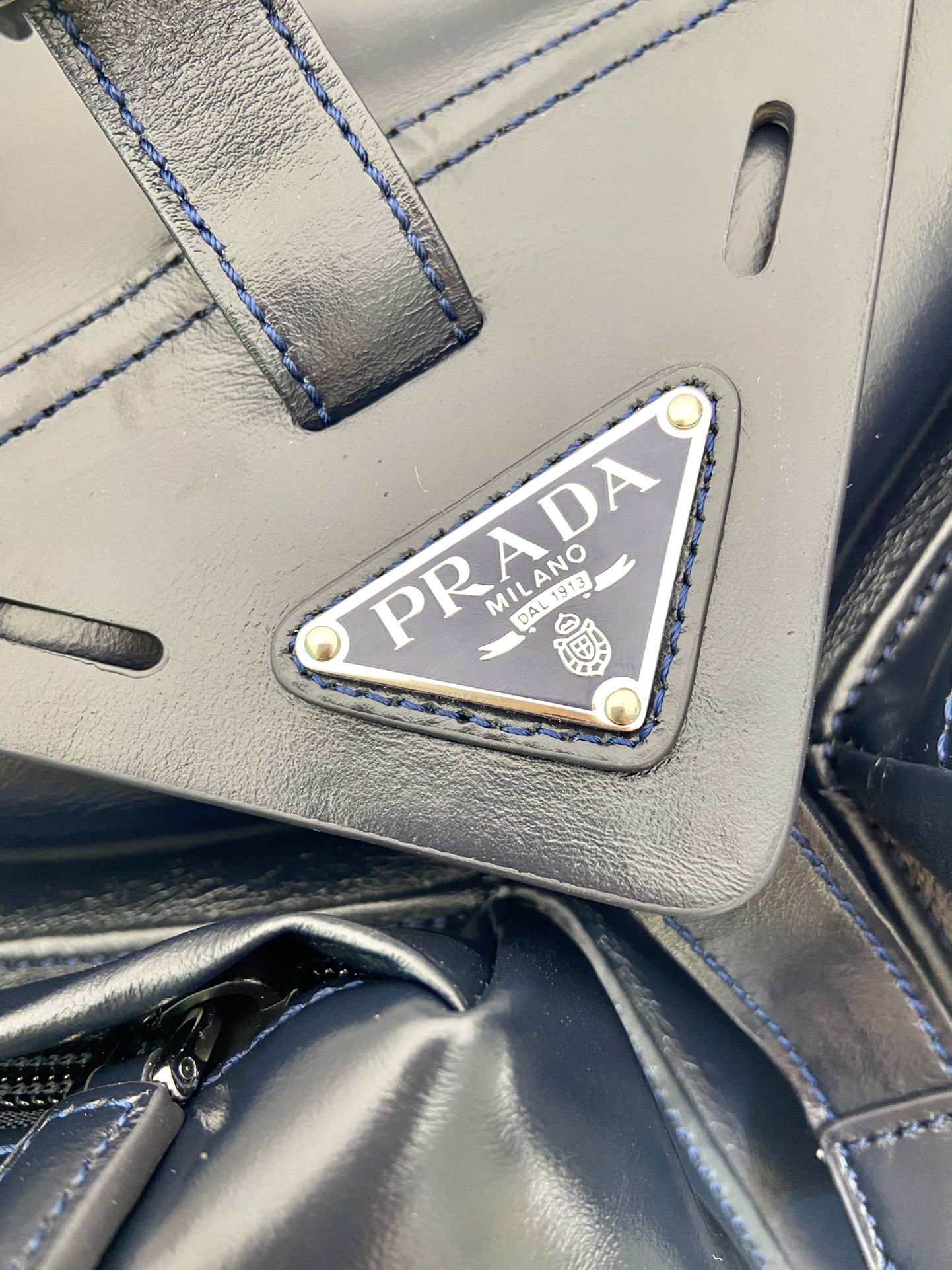 Prada catwalk waxed leather backpack 2VZ108