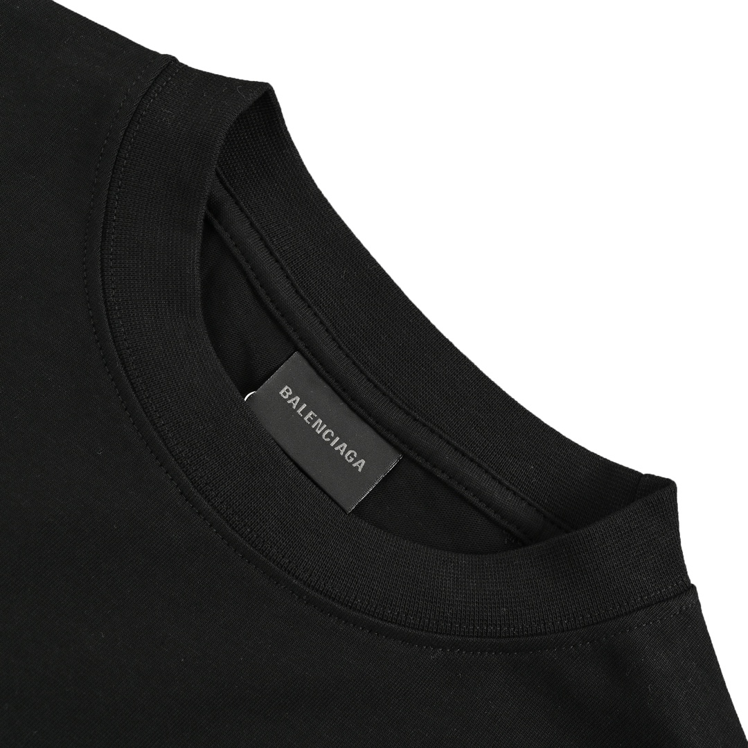 Balenciaga 24ss rhinestone back short sleeves