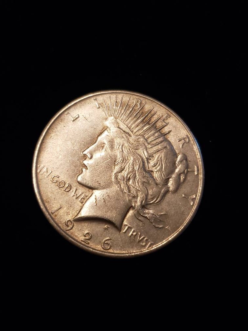 1926 D  Peace Dollar - XF+/AU  Key date - lot#  1512 Reg 75