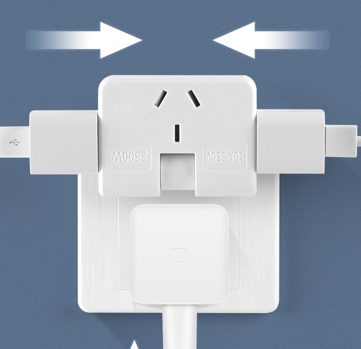 (💥Last Day Promotions-50% OFF)-Upgrade 3 in 1 Rotatable Socket Converter-BUY 5 GET 3 FREE & FREE SHIPPING