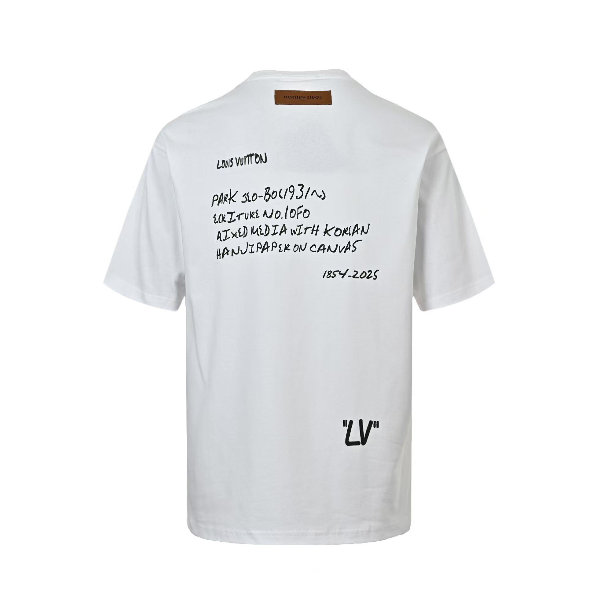 Louis Vuitton 25ss short sleeve with back lettering print
