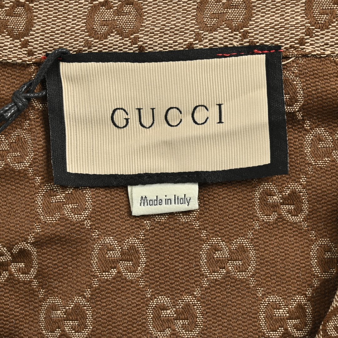 Gucci 24ss all over double G jacquard canvas short sleeve shirt