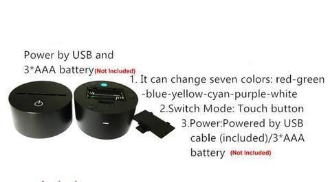 WASHINGTON  3D LED LIGHT LAMP