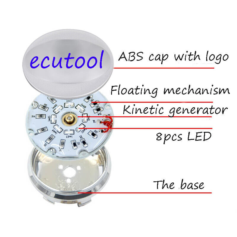 LED Wheel Hub Light Caps