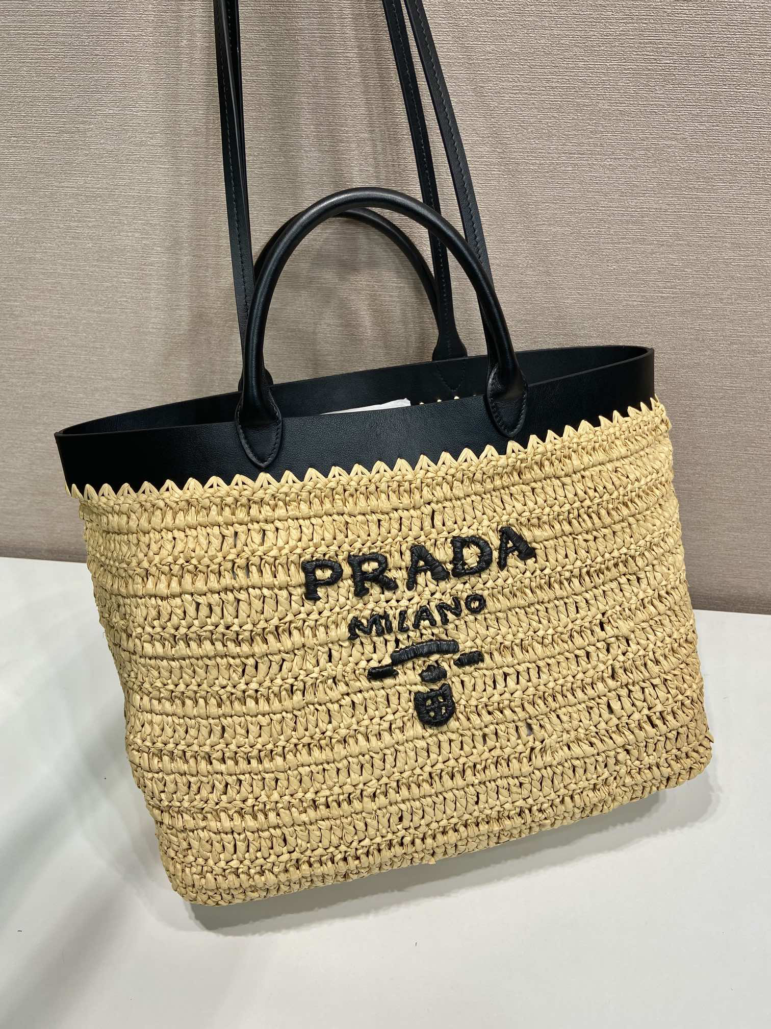 Prada Woven Tote Bag Large 1BG499
