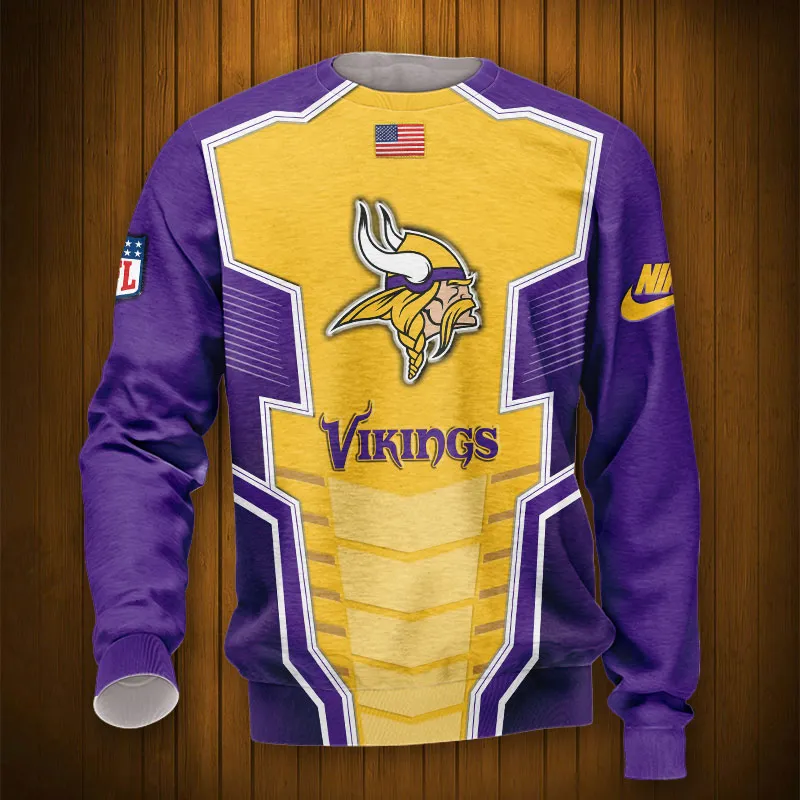 MINNESOTA VIKINGS 3D HOODIE TTB4319