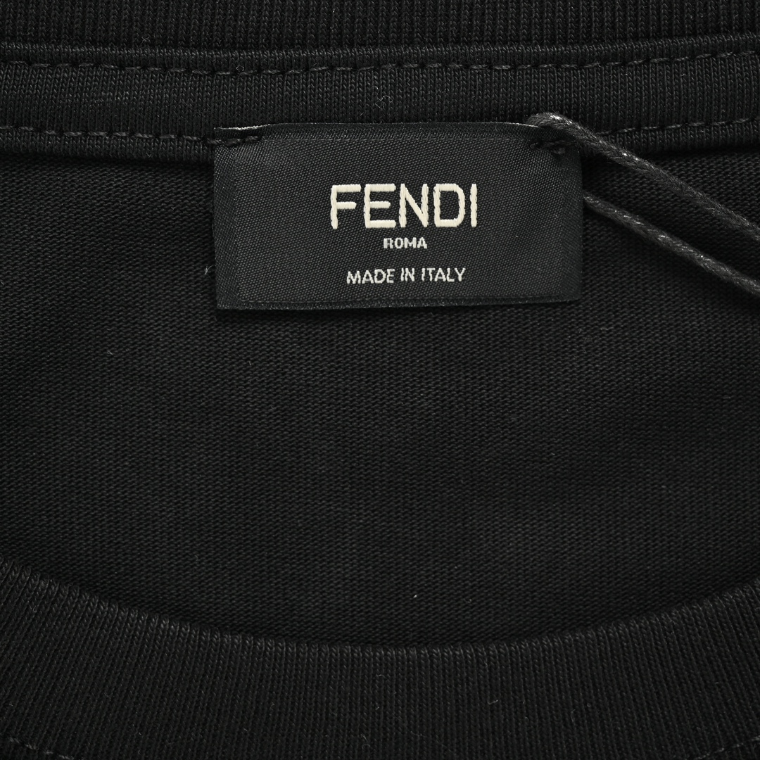 Fendi 24ss FF embroidered fake pocket short sleeve