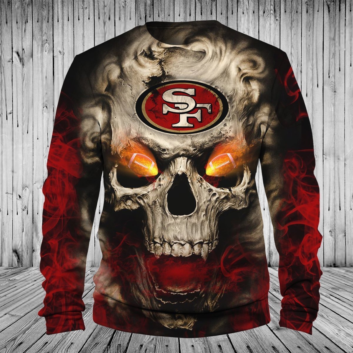 49ERS 3D HOODIE SKULL9
