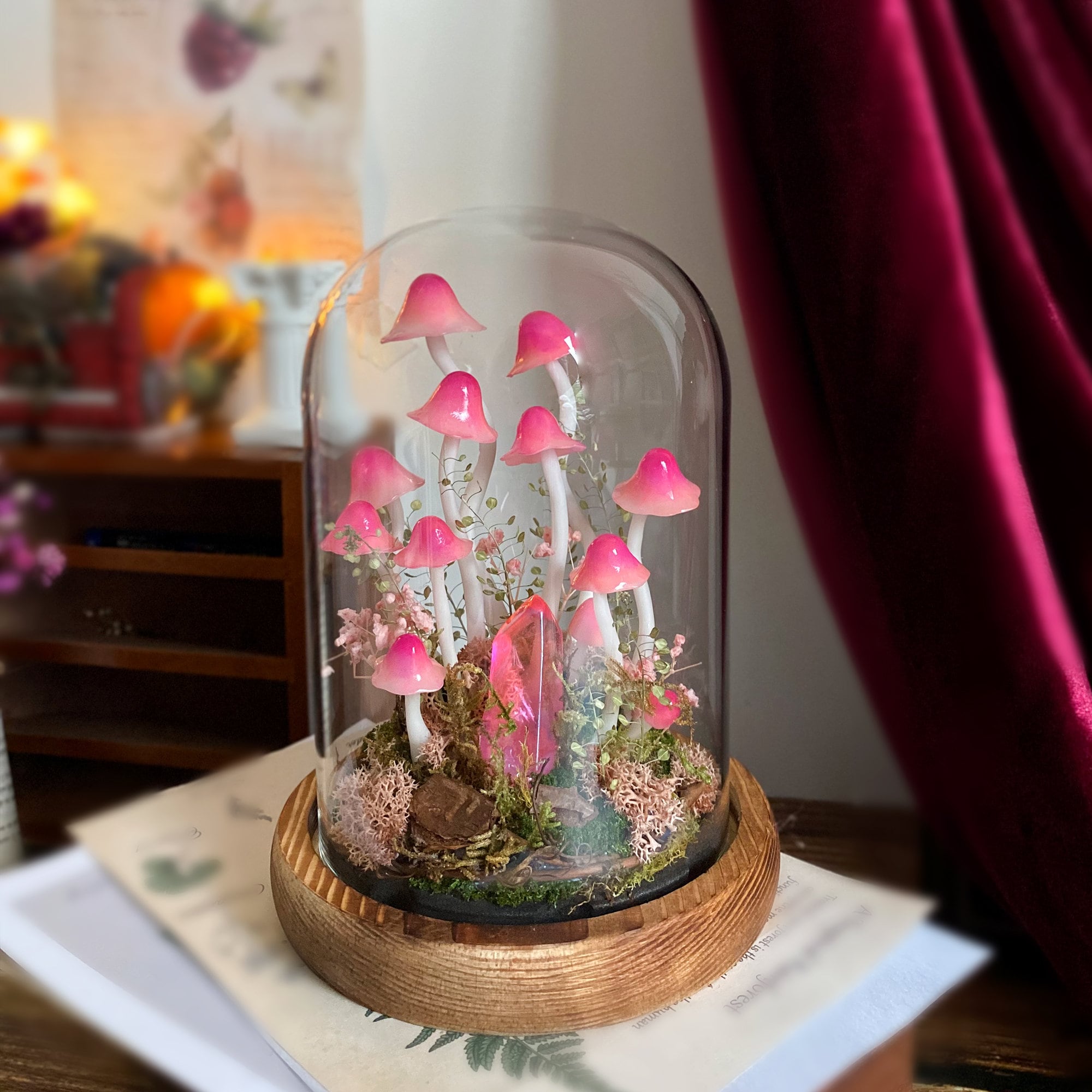 🔥HOT SALE 50% OFF🔥Handmade Enchanted Mushroom Forest Night Light
