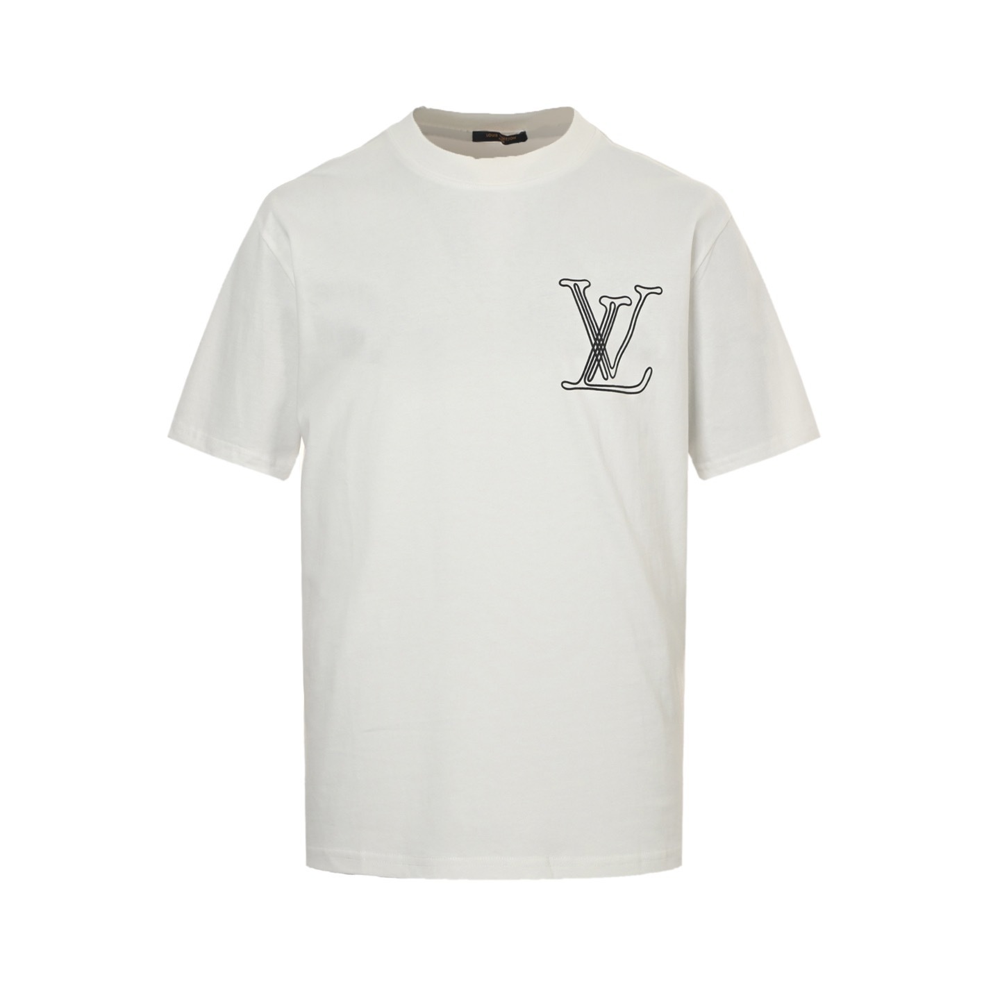 Louis Vuitton 25ss line logo foam print short sleeves