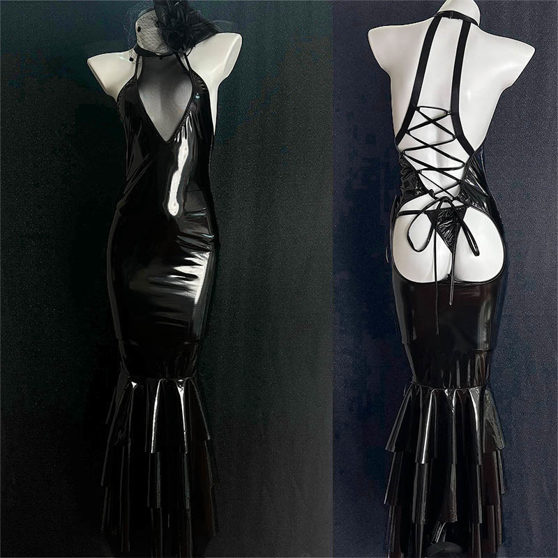 Sexy Cosplay Mermaid Backless Lingerie Dress