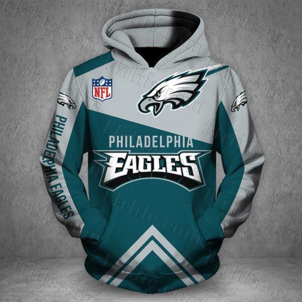 PHILADELPHIA EAGLES HOODIE PRINTED VIP 3D 09