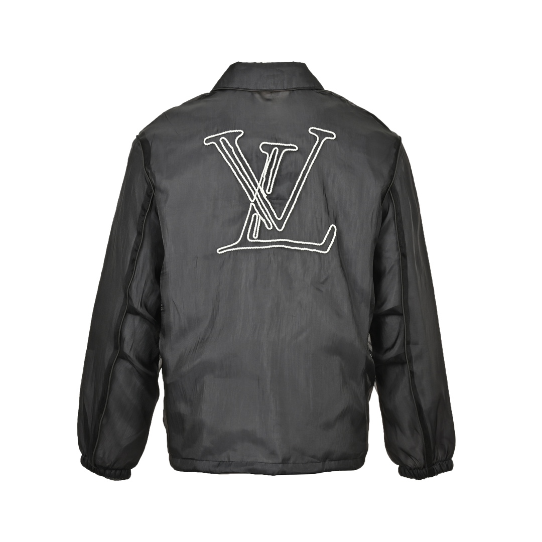 Louis Vuitton 24Fw mesh layered embroidered logo jacket