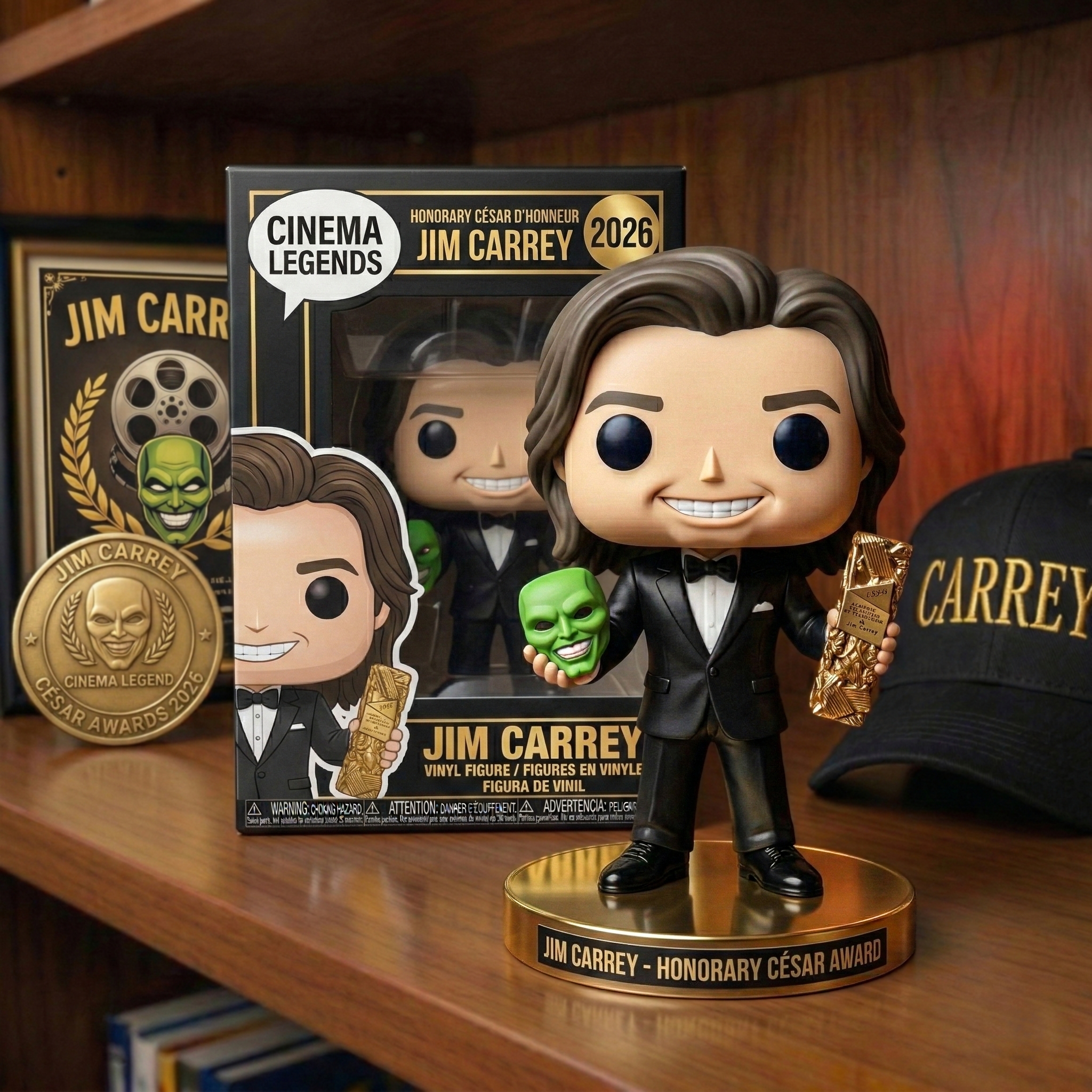 Jim Carrey – Honorary César Award Commemorative Pop! Figure