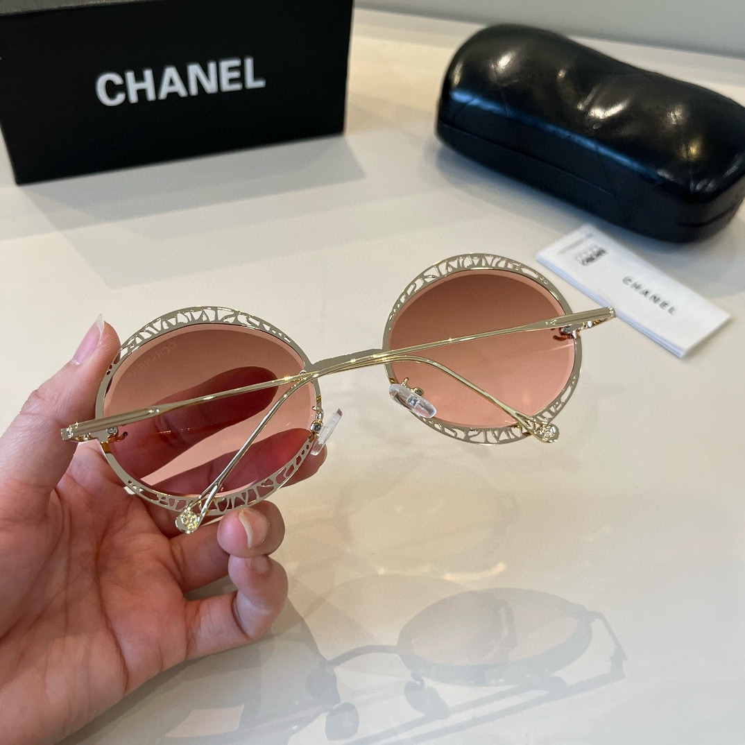 Chanel round frame sunglasses