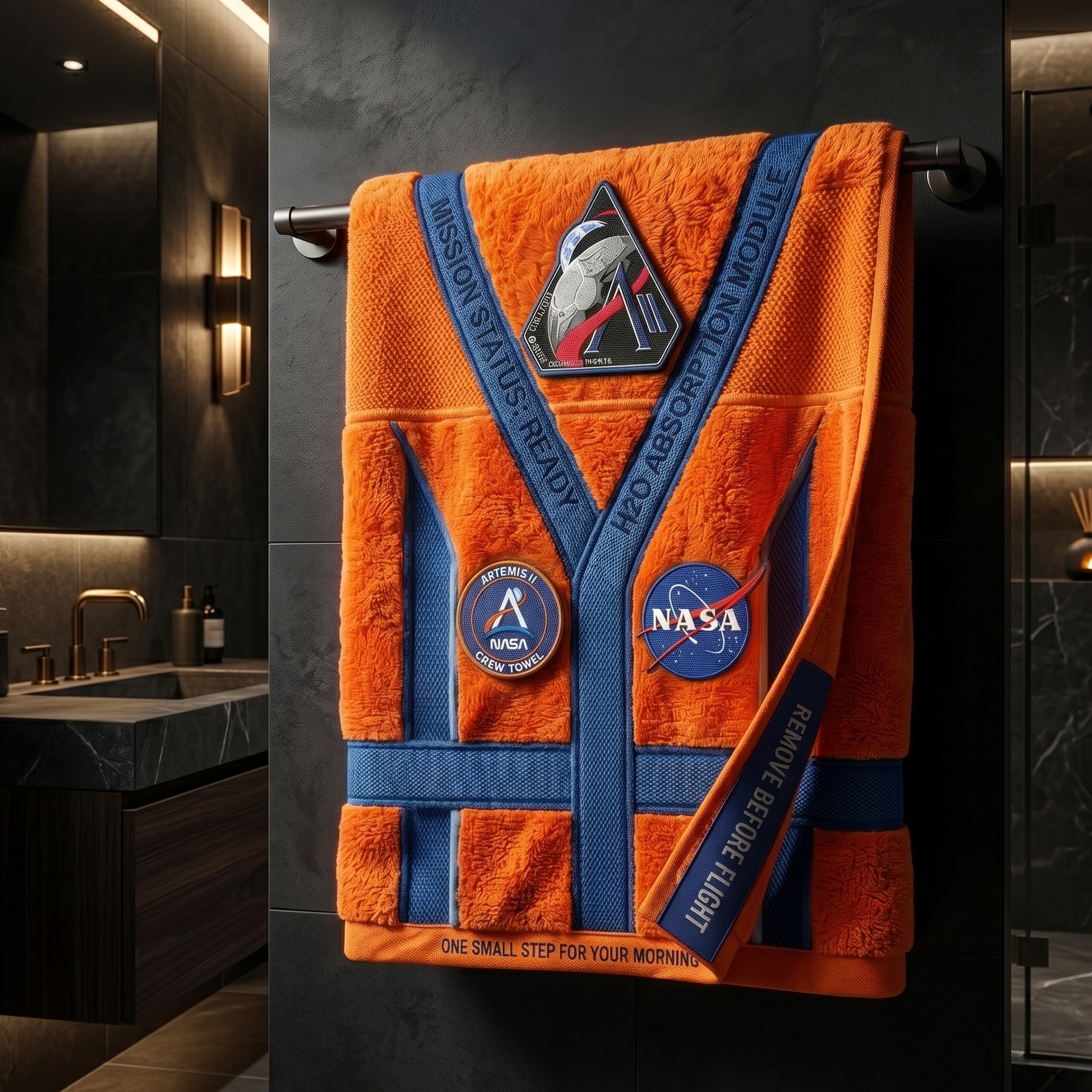 🚀 NASA Artemis II: Crew Towel – Suit Up For Your Morning Mission 🌕