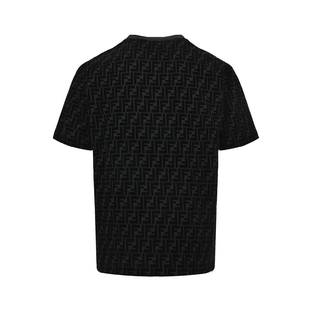 Fendi 23ss FF full print flocked short sleeves