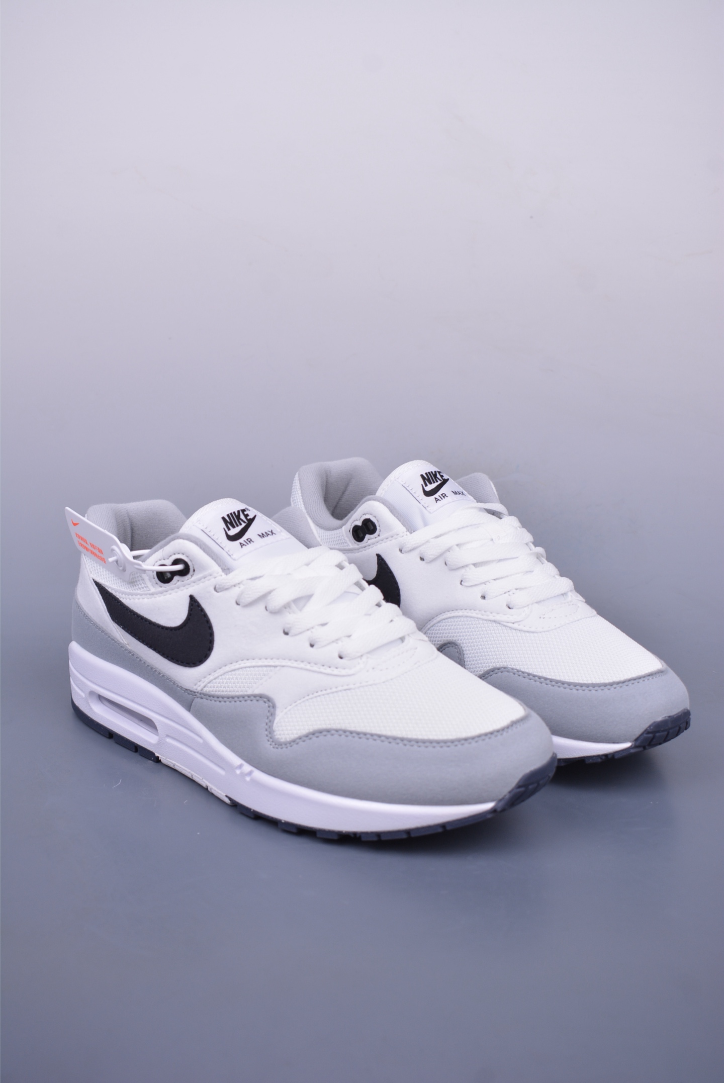 Nike Air Max 1 87 first generation running shoes white, gray and black hook FZ5808-002