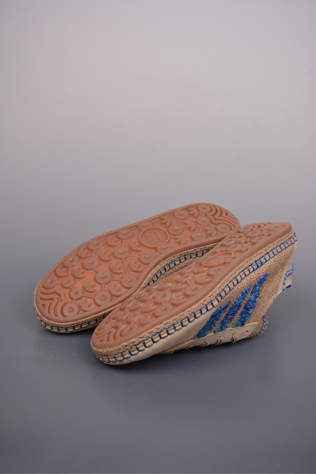 CLOT x Adidas GazelleLinen Khaki Light Blue IH364