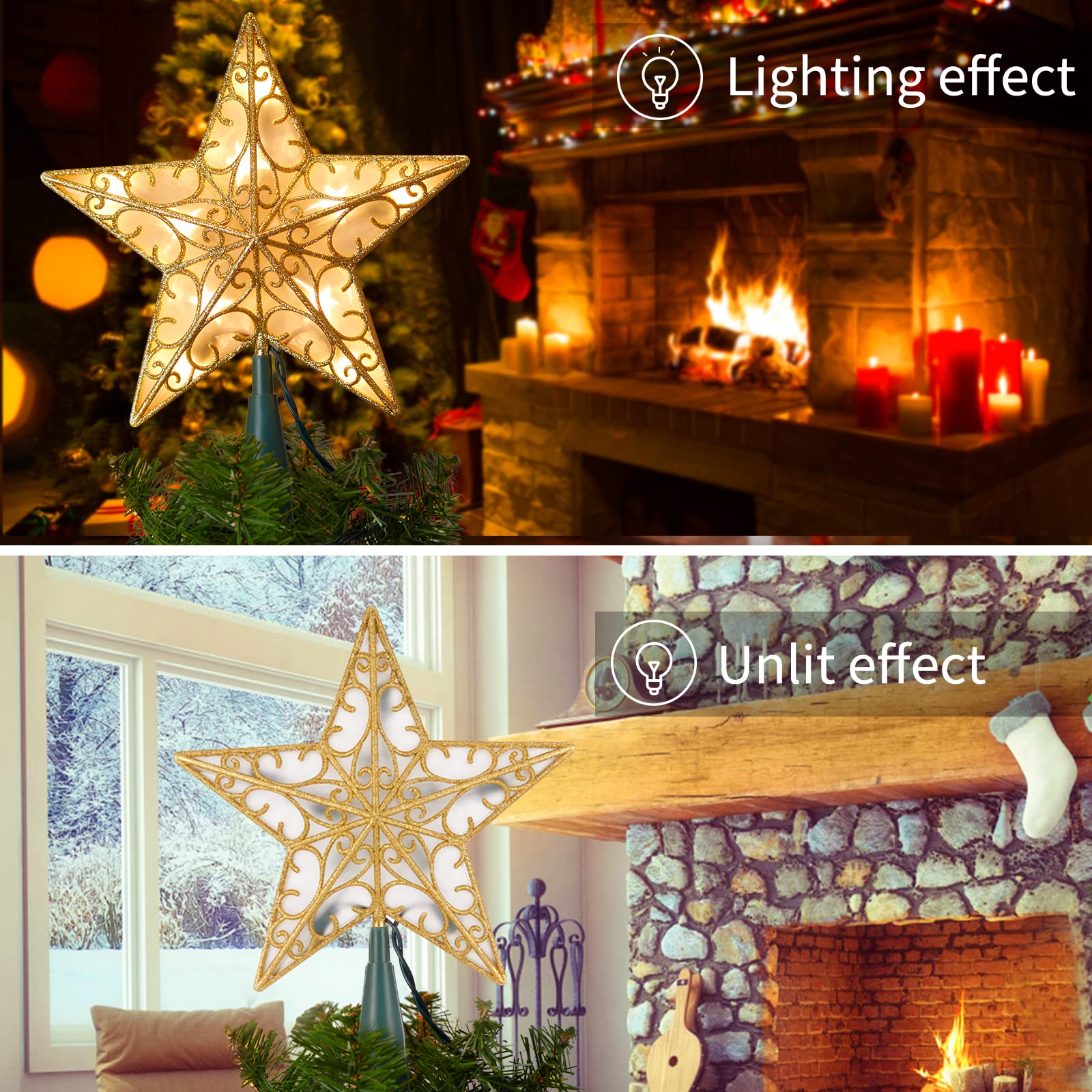 🎄Early Christmas Sale 49% OFF🎄Christmas Tree Topper Star Lights