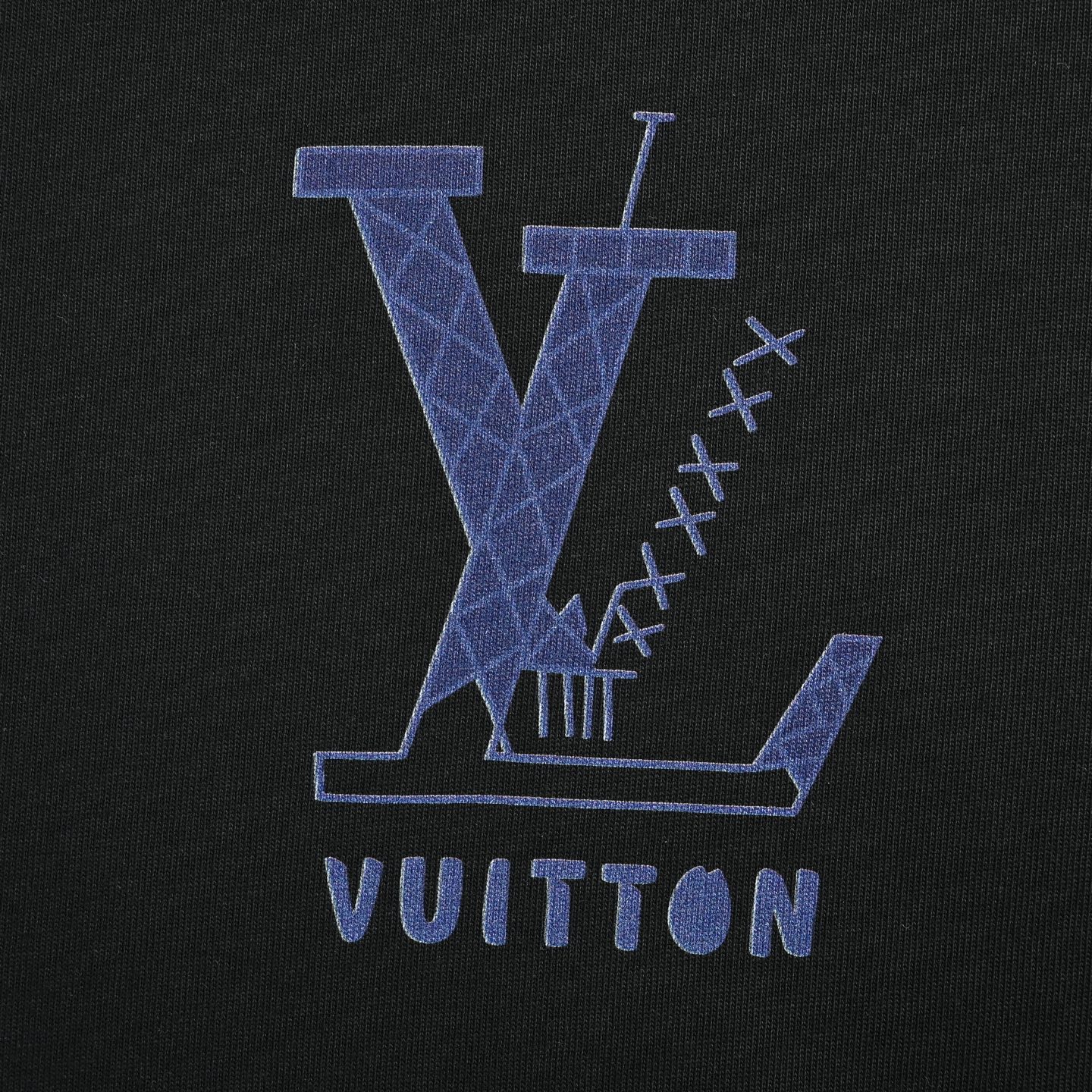 Louis Vuitton 25ss short sleeve with creative logo print on the back