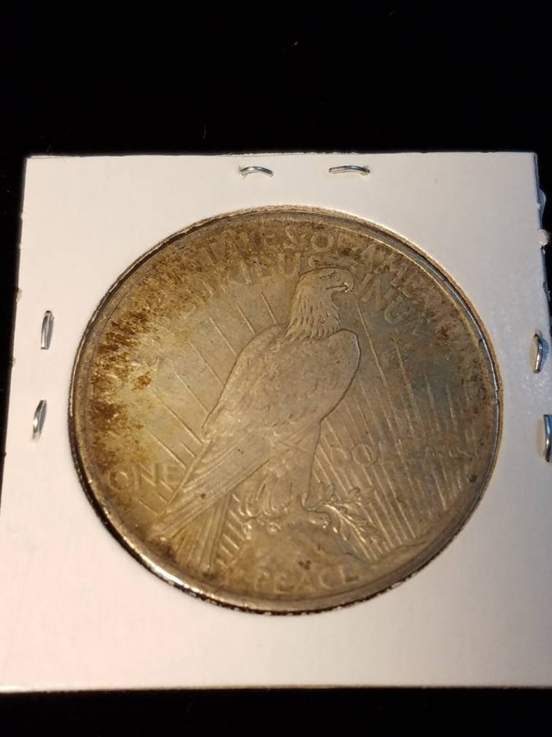 1924  Silver Peace Dollar AU  ! Lot# 358