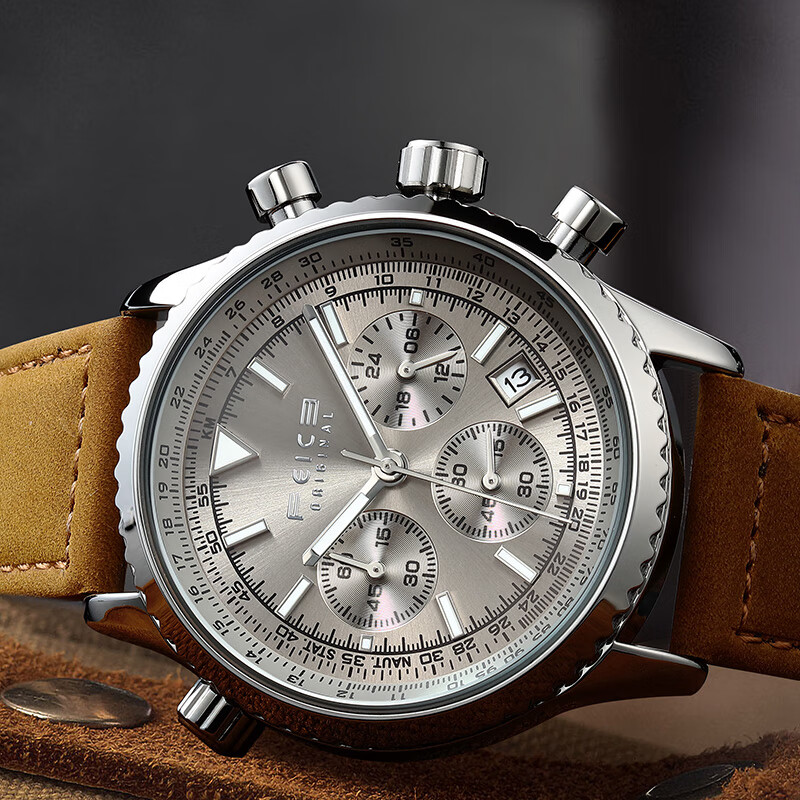 FEICE FK812 Mens Watches Multifunction Chronograph Waterproof Date Ana