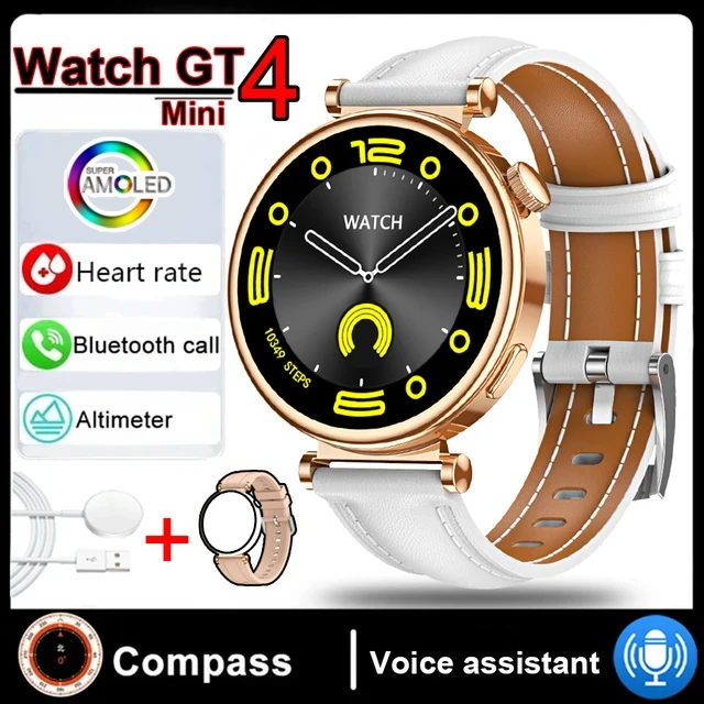 New Women's AMOLED Smartwatch HD Bluetooth Talk 1.3inch Full Screen Touch IP68 Waterproof Women's Smartwatch for Huawei Xiaomi