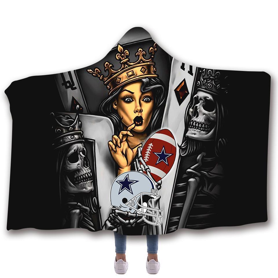 DALLAS COWBOYS CLASSIC 3D HOODED BLANKET