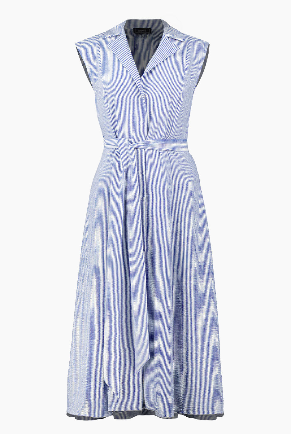 Vestido corto de rayas
