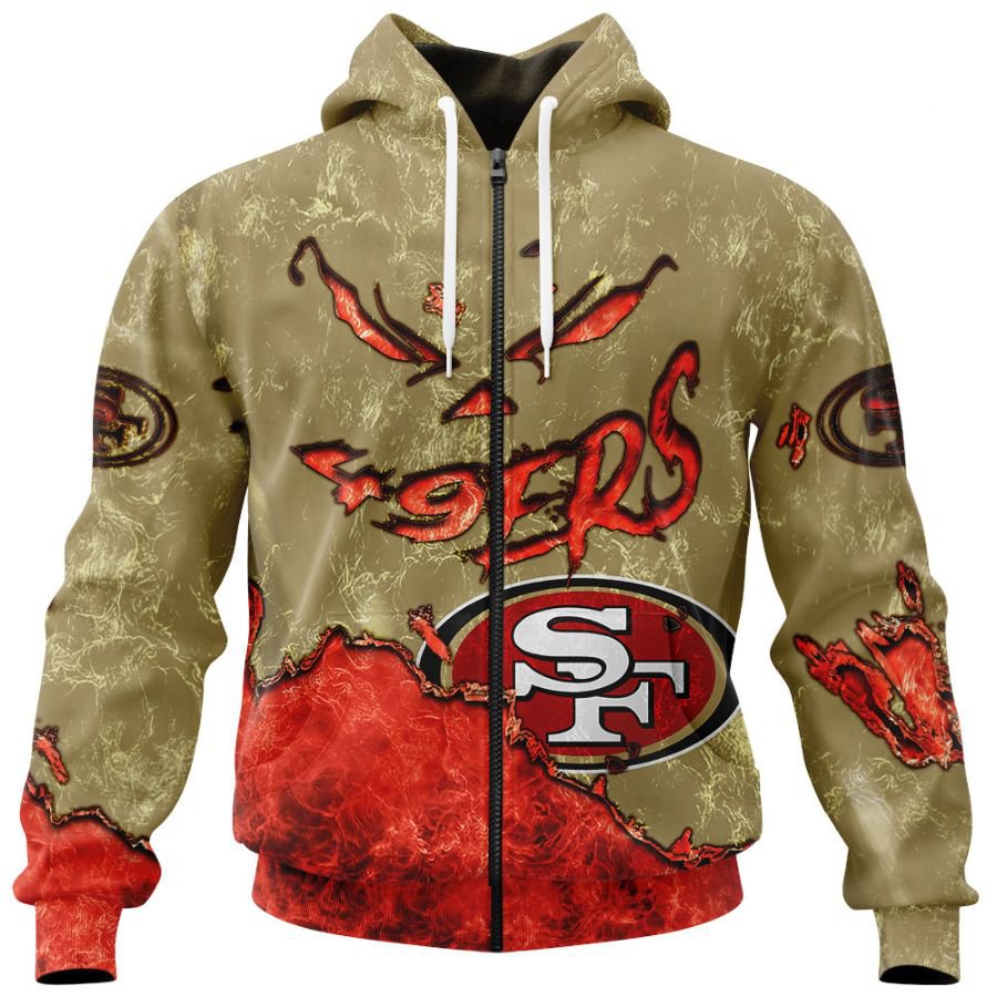 SAN FRANCISCO 49ERS 3D HOODIE HALLOWEEN001