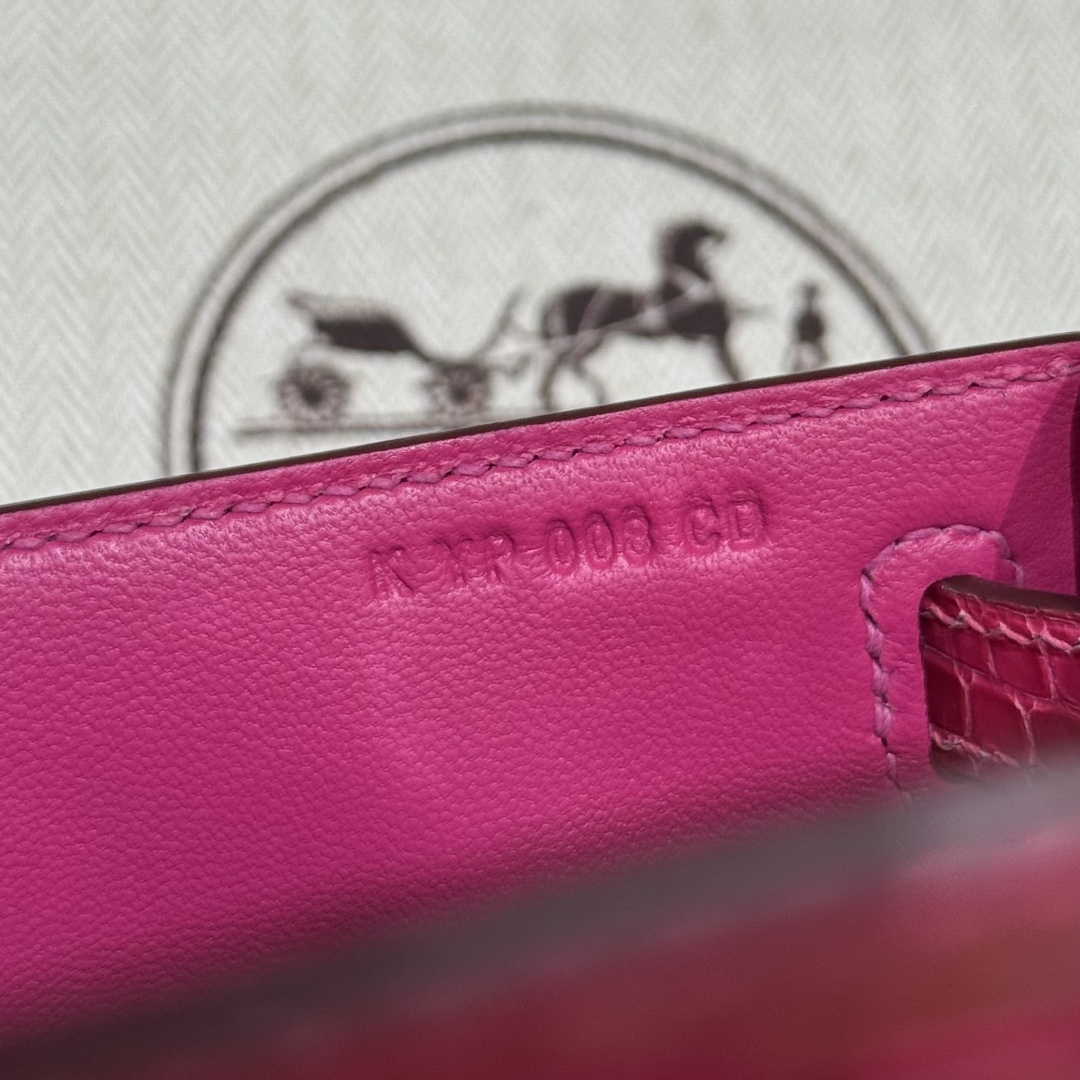 Hermès Kelly Pochette 5JFuchia (Handmade to order)
