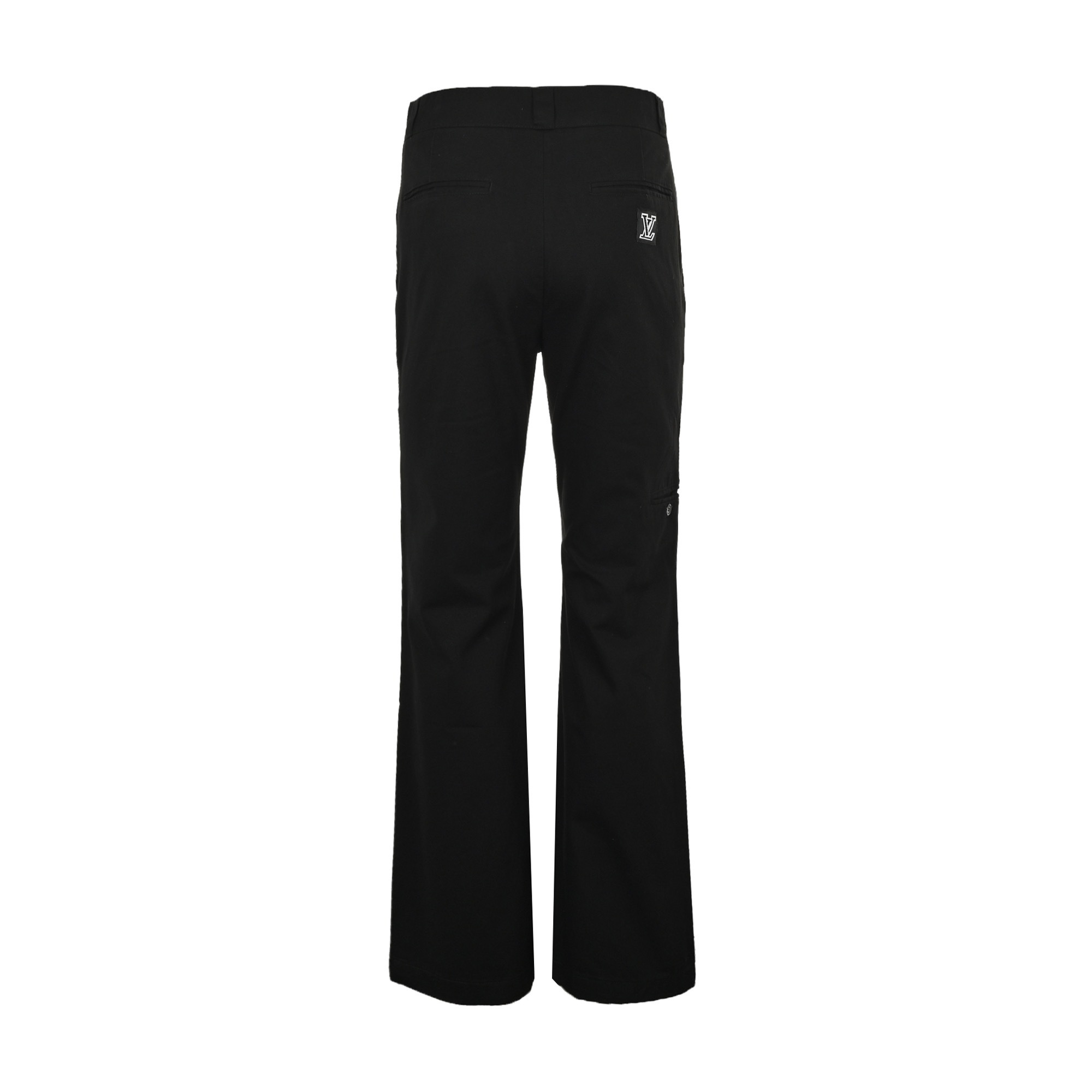Louis Vuitton 25ss flared trousers with embroidered lettering on the back pockets