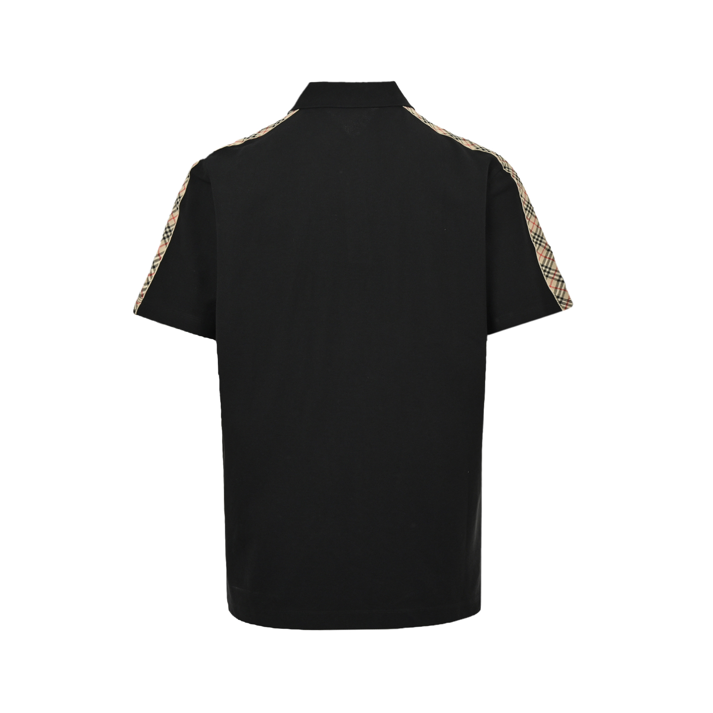 Burberry 25ss Warhorse Embroidery Plaid Shoulder Polo Short Sleeve