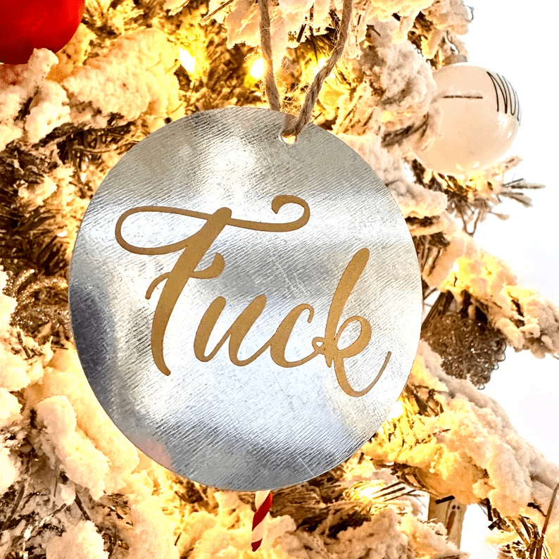 Sweary Christmas Ornamant