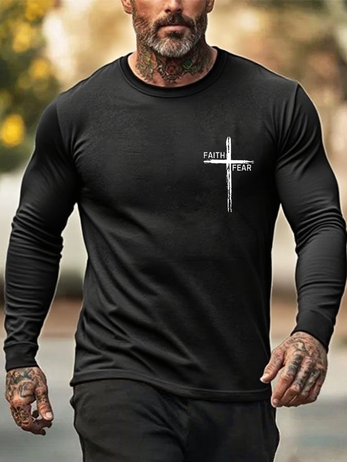 Men's Retro Faith Cross 