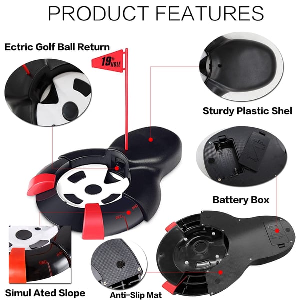 (🔥Christmas Hot Sale-SAVE 50% OFF)Golf automatic return ball machine, putter practice machine-Buy 2 Get 8% Off & Free Shipping
