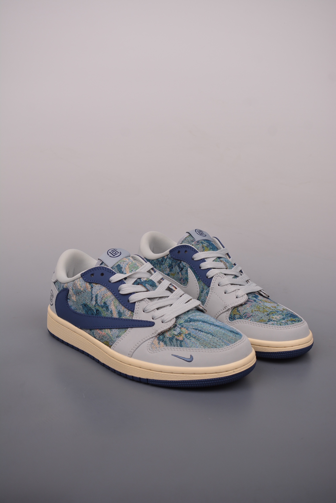 CLOT x Travis Scott x Nike Air Jordan 1 Low OG Blue Secret Forest JH6088