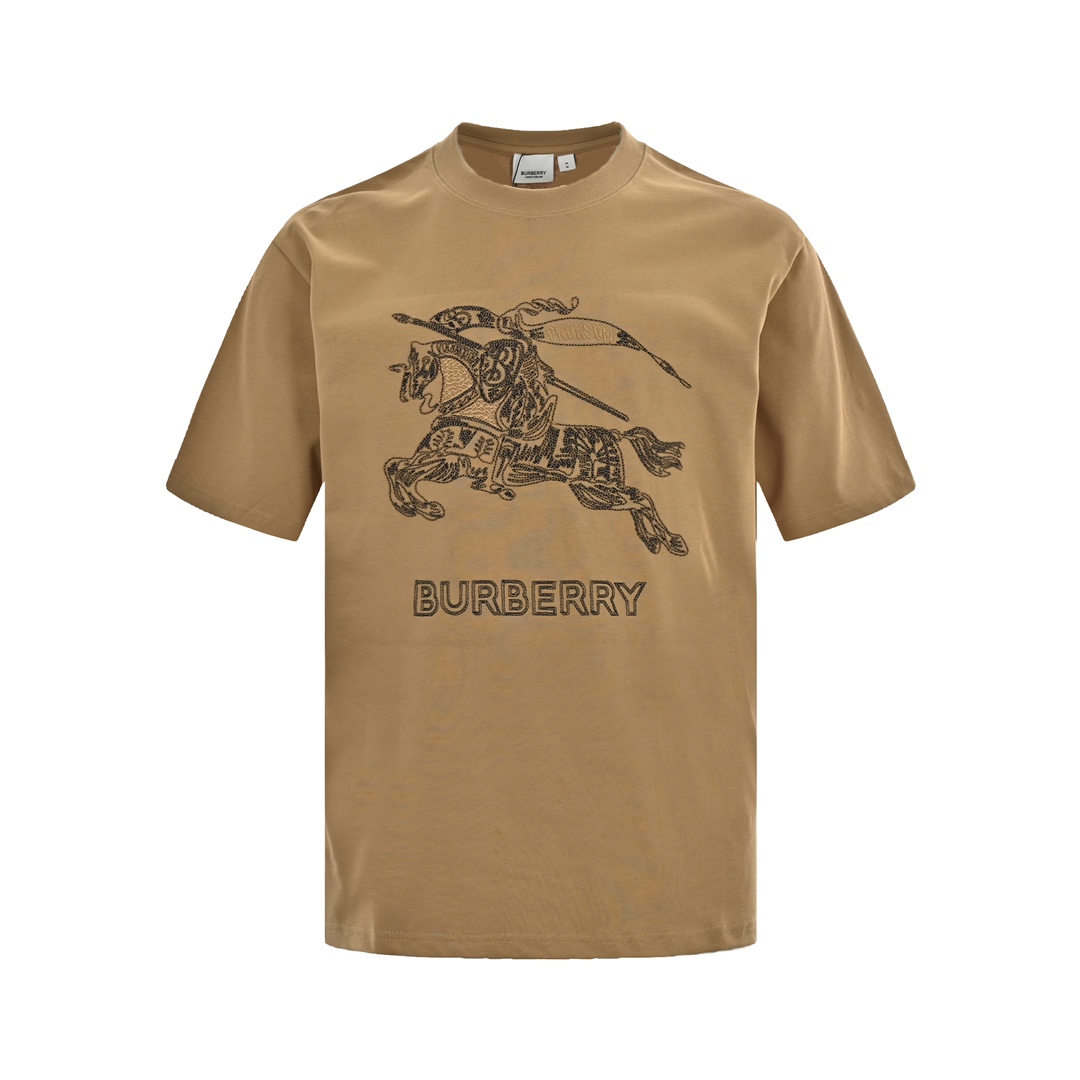 Burberry 24ss embroidered knight horse short sleeve