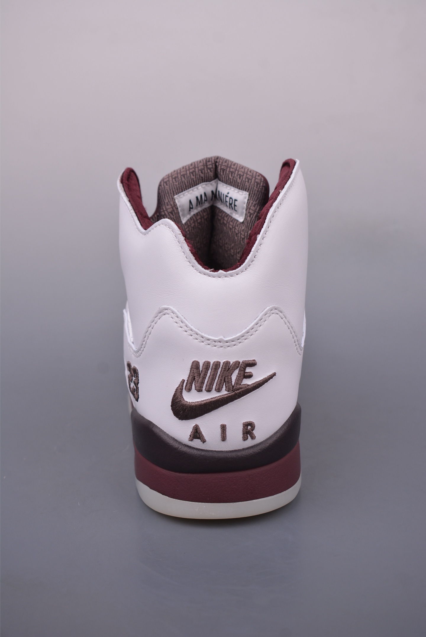 A Ma Maniére x Nike Air Jordan 5 Retro SP Basketball Shoes White Wine Red Black IB1528-100