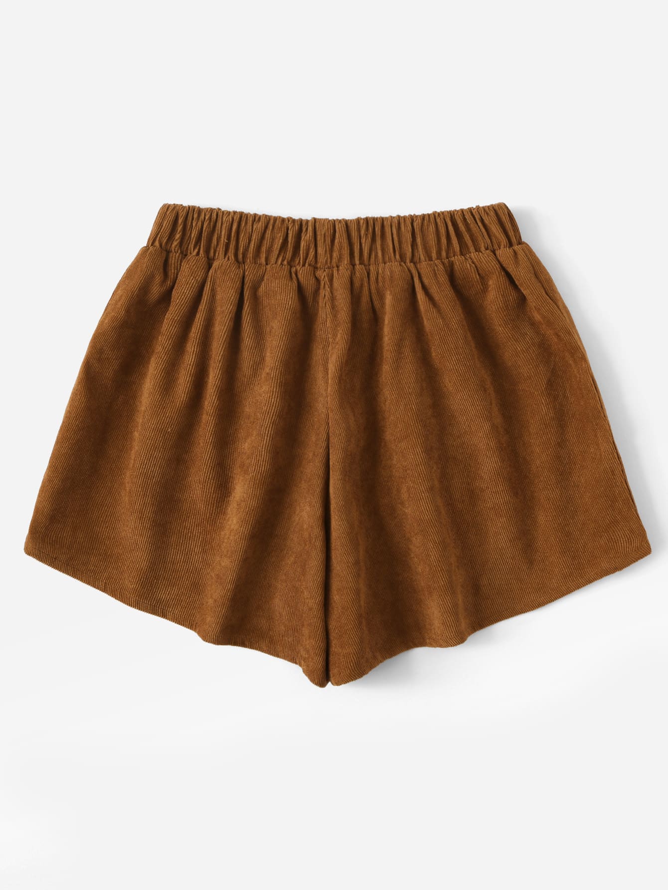 Drawstring Waist Corduroy Shorts