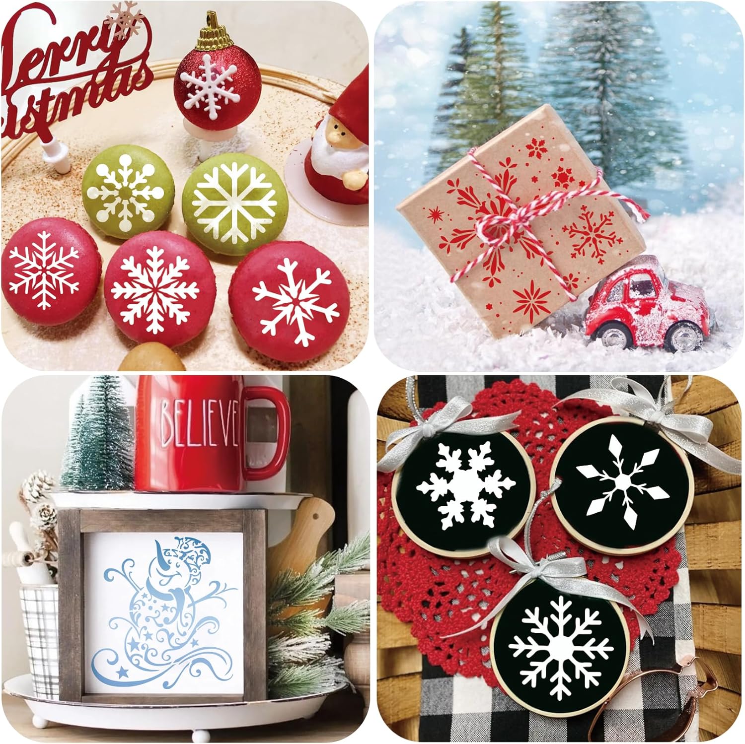 🎄CHRISTMAS ON SALE🔥Christmas Stencils for Window Reusable