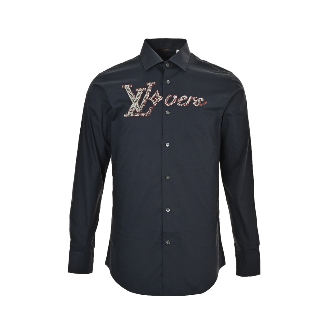 Louis Vuitton 24Fw beaded logo shirt