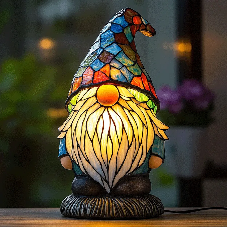 Colorful Gnome Lamp