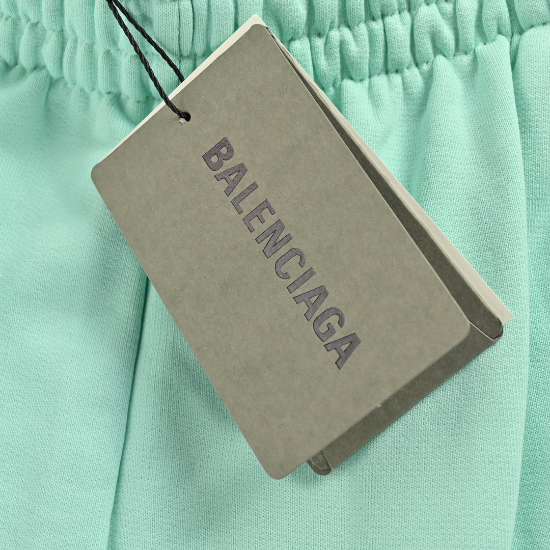 Balenciaga 24ss small logo embroidered shorts