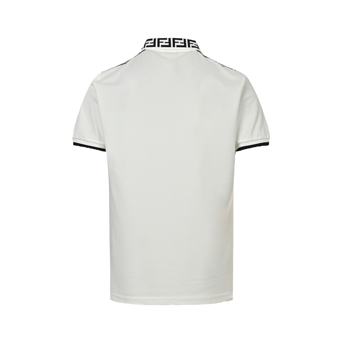 Fendi 25ss embroidered eyes ribbon Polo short sleeve