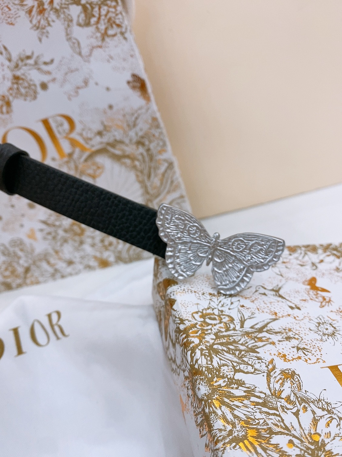 Dior Saddle Belt Cowhide Leather Belt 2.0CM Width