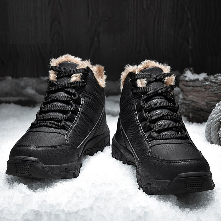 Men's Winter Plus Velvet Outdoor Anti-Ski Boots